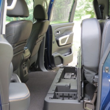 Nissan Titan XD Rear Storage Compartments